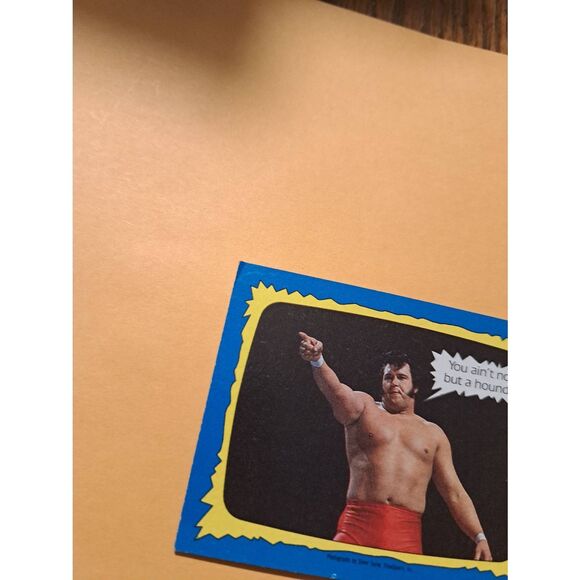 Vintage 1987 WWF Honky Tonk Man Wrestling Trading Card 73 Superstars Speak Topps - Picture 2 of 4